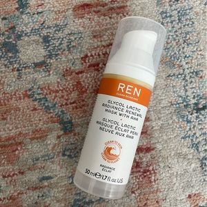 NEW REN Clean Skincare Glycol Lactic Radiance Renewal Mask